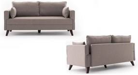 Sofá de 2 Lugares Bella – Creme – 177x85x81 cm