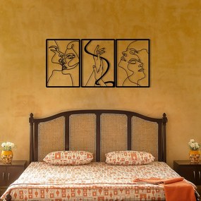 Acessório Decorativo de Parede The Unity Of Love – Preto – 109 x 50 cm