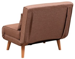 Sofá-Cama 1 Lugar Folde – Castanho – 180 x 80 cm