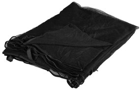 Rede mosquiteira p/ interior exterior malha preto 300x300x200cm