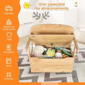 Conjunto de mesa de actividades convertível para crianças 3 em 1 com caixa de arrumação para brinquedos Natural