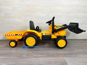 Trator Electrico para crianças Peketrac 3100 12V 2.4G Amarelo
