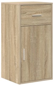 mesa de canto Carvalho Sonoma 102x88x75 cm Madeira Engenheirada