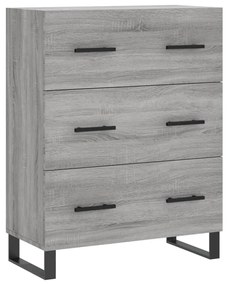 Armário alto 69,5x34x180 cm derivados de madeira sonoma cinza