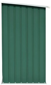 Abrigo p/ arrumação de troncos jardim aço 163x83x154cm verde