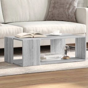 Mesa de centro 89,5x48x30 cm derivados madeira cinzento sonoma