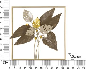 PAINEL DE PAREDE DE FERRO BROWY 50,2X5,1X50,2 CM MULTICOLORIDO