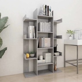 Estante 86x25,5x140 cm derivados de madeira cinzento-cimento