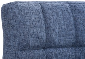 Conjunto de 2 bancos de bar Peru em tecido e com estrutura cromada 46 x 94-114 x 47 cm Azul