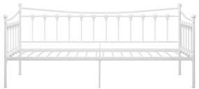 Sofá-cama 90x200 cm metal branco