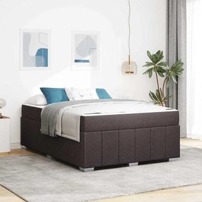 vidaXL Estrutura da Cama Castanho escuro 160 x 200 cm tecido
