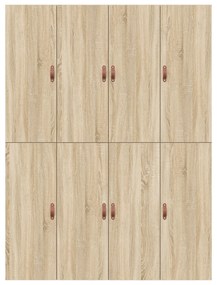 Estrutura de Cama de Armazenamento Carvalho Sonoma 140x190 cm
