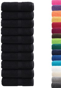 Toalhas de Sabão Premium "SOLUND" 50 pcs Pretas 30x30 cm 550 gsm
