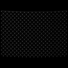 Rede luzes de natal 4x4 m 544 luzes LED int/ext branco frio