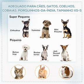 Parque para Cães de 8 Painéis Parque para Animais de Estimação com Bolsa de Transporte Parque Animais Portátil para Gatos Coelhos Ø91x58cm Azul