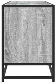 Móvel p/ TV 150x35x41 cm deriv. madeira/metal cinzento sonoma