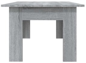Mesa de centro 100x60x42cm derivados de madeira cinzento sonoma