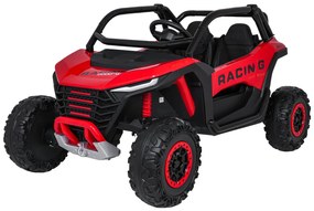 Carro elétrico para Crianças 4X4 2 Lugares 24V RACING Road 2000, Pneus	Espuma EVA, Assento couro ecológico Vermelho