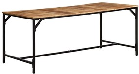 Mesa de jantar 180x90x75 cm madeira de mangueira maciça