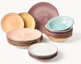 Conjunto de loiça pintada à mão Baita, 6 pessoas, conjunto de 18