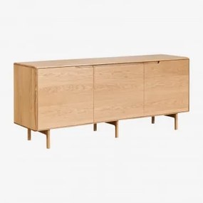 Aparador 180x45 Cm Em Madeira Treveris Castanho Roble - Sklum
