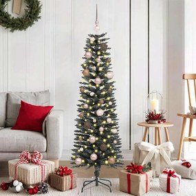 vidaXL Árvore de Natal Artificial com 150 LEDs Verde 43 x 43 x 150 cm