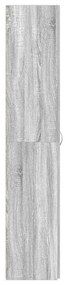 Cabide de Sapatos Cinza Sonoma 80x35,5x180 cm Madeira Engineered