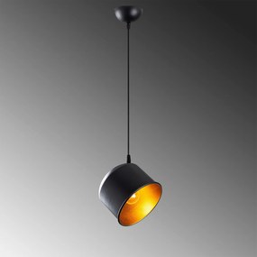 Candeeiro de Teto Berceste – Preto – 18 x 18 cm