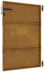Portão de jardim 85x125 cm aço corten