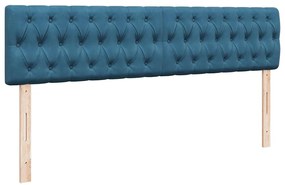 Estrutura cama otomana colchões 180x200 cm veludo azul escuro