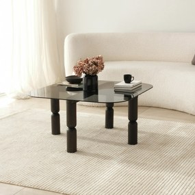Mesa de Café Kei – Cor Antracite Fumado – 80cm x 40cm x 80cm