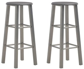 Bancos de bar 2 pcs MDF antracite