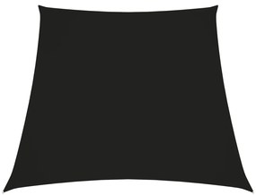 Para-sol estilo vela tecido oxford trapézio 3/5x4 m preto