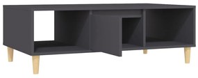 Mesa de centro 103,5x60x35 cm derivados de madeira cinza