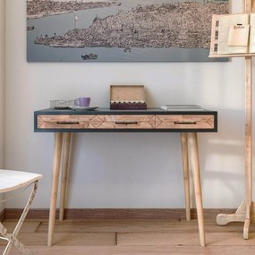 ****  
Secretária Milano – Antracite Carvalho – 105x79x55 cm

**