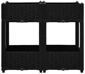 Canteiro elevado 80x40x71 cm polipropileno