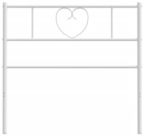 Cabeceira de cama 107 cm metal branco