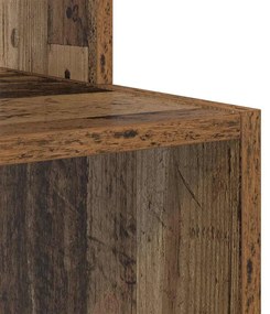 Mesa de Computador Castanha Madeira Antiga Madeira Engenheirada