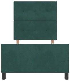 Cama vidaXL Verde Escuro 90x190 cm Veludo