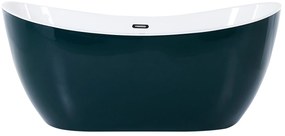 Banheira autónoma em acrílico verde 170 x 77 cm ANTIGUA Beliani