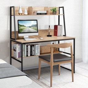 Secretária “Firenze” com Estante de 3 Cubos – 120x57x139,5 cm – Madeir