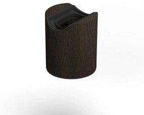 Candeeiro de parede ou teto Esse14 para lâmpada LED linear S14d - Impermeável IP44 - Wenge / Não