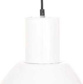 Candeeiro suspenso redondo 25 W 28,5 cm E27 branco