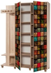 Hall Stand Garmanto – Sonoma Oak – 135x192x36 cm