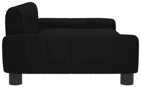 Cama para cães 90x53x30 cm tecido preto