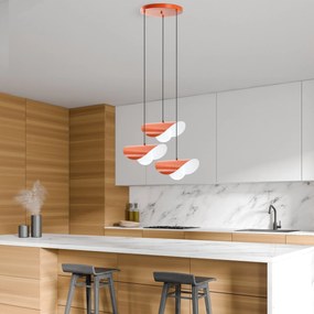 Candeeiro de Teto Vatoz – Laranja – Diâmetro 50 cm, Altura Total 75 -