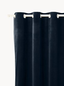 Cortinas em veludo com ilhós Rush, 2 uni.