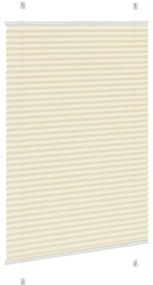 Creme Plissada Cega 95x150 cm Largura Tecido 94,4 cm Poliéster