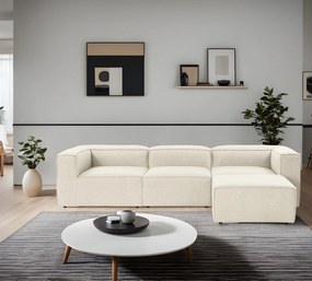 Sofá de Canto Fora – Ecru – 297x66x190 cm