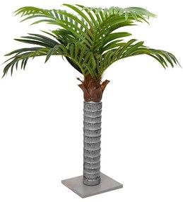 Palmeira artificial 6 folhas 100 cm verde